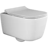 Унитаз подвесной Ceramica Nova New Day CN3005 безободковый, с сиденьем микролифт, белый