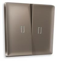 Клавиши для выключателя двухклавишного c подсветкой Ambrella Volt Quant AP6340