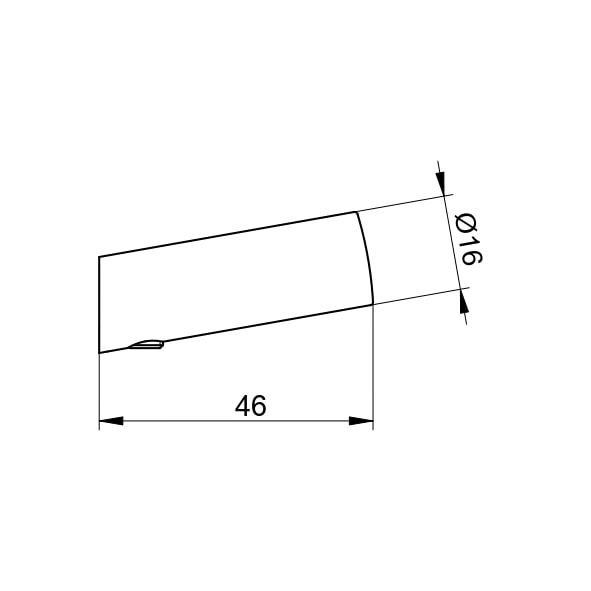 Крючок для ванной Keuco Reva 12814370000 черный матовый