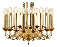 Подвесная люстра iLamp Louvre MD8551-20 GD