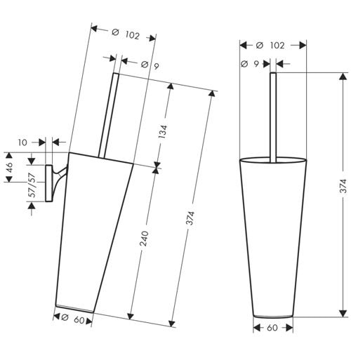 Ерш AXOR Starck Organic 42735000