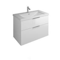 Тумба с раковиной Burgbad Eqio 93 SEYQ093F2009G0146C001*1 белая глянцевая