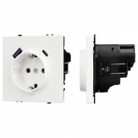 Розетка с заземлением и 2хUSB type A, без рамки Arlight SCT 054284