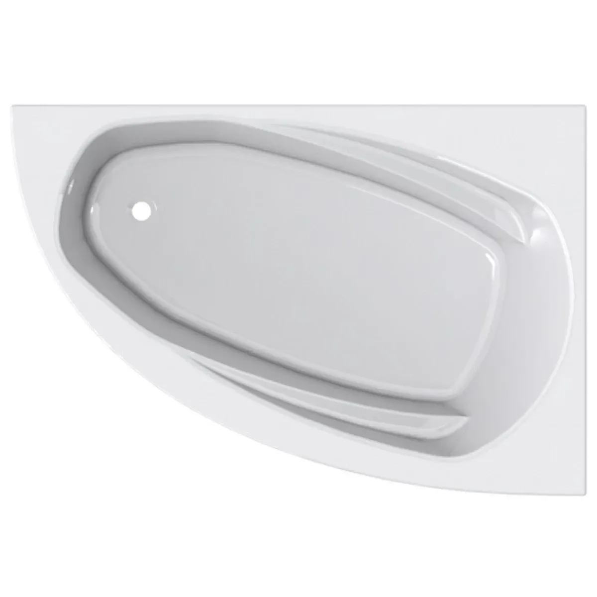 Ванна из литьевого мрамора Astra-Form Тиора 01010028 154,5x105 см R, белый