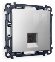 Розетка Ethernet RJ-45 и со шторками без рамки Ambrella Volt Quant MA412010