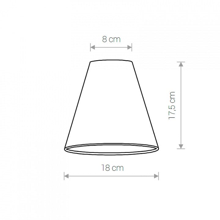 Плафон текстильный Nowodvorski Cameleon Cone S BL/G 8504