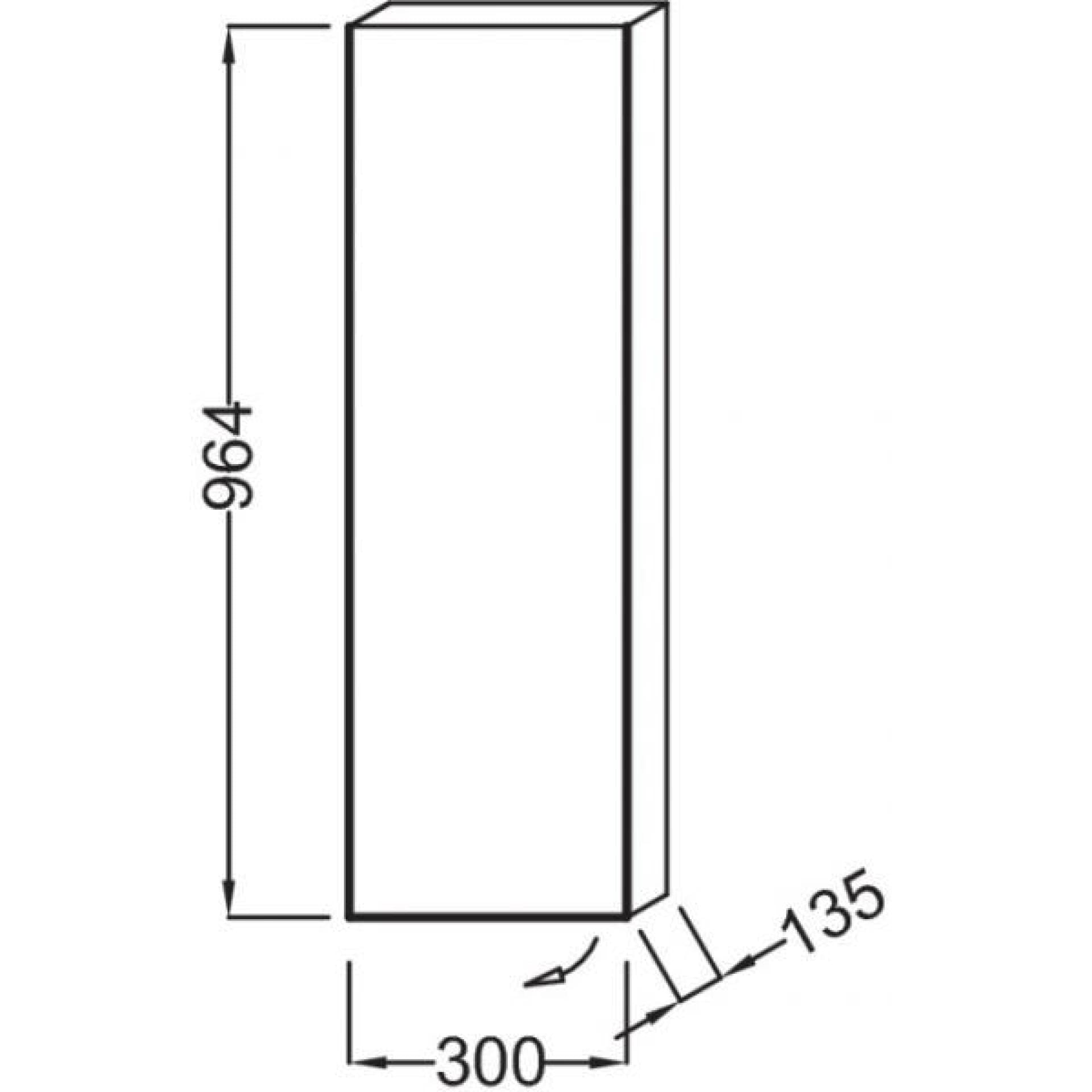 Шкаф-пенал Jacob Delafon Rythmik EB1058G-E70 арлингтонский дуб