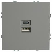 Розетка 2хUSB type A и C без рамки Stekker Эмили 49957