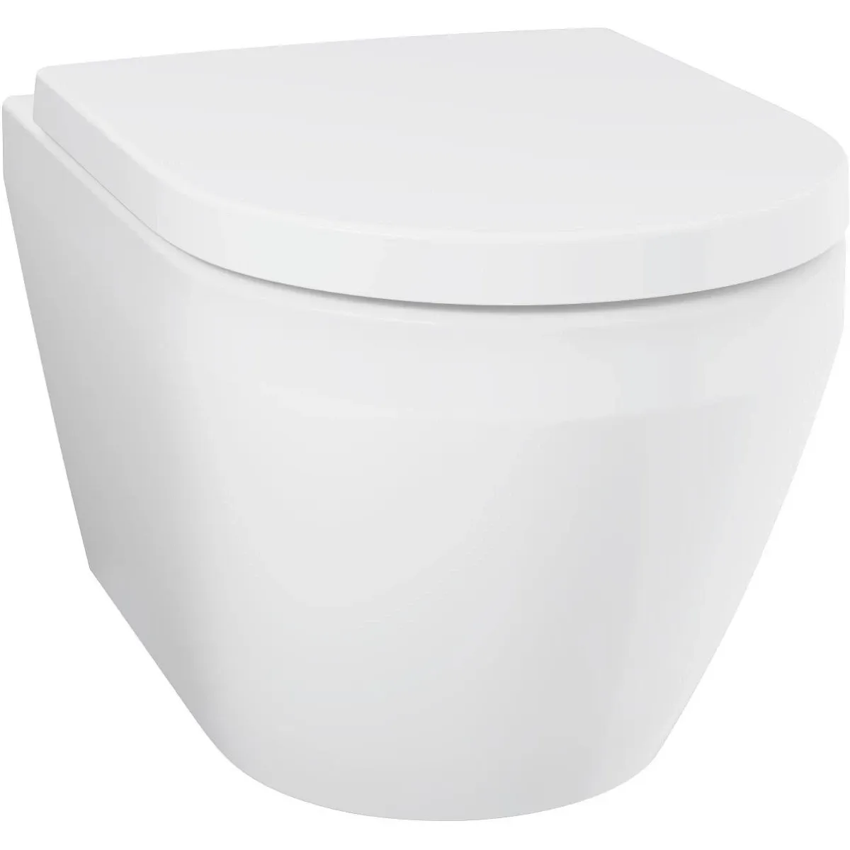 Унитаз подвесной Grohe Euro Ceramic 102510SH00 безободковый, торнадо, с сиденьем микролифт, альпийский белый
