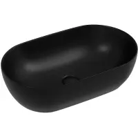 Раковина-чаша Ceramicanova Twist CN12001MB 50x30 см, накладная, черный матовый