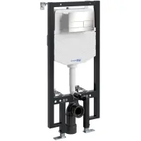 Инсталляция для унитаза WasserKRAFT Vils 56 56TLT.010.ME.BN04 с кнопкой смыва, никель