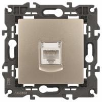 Розетка Ethernet RJ-45 без рамки Эра Эра Elegance 14-3107-04