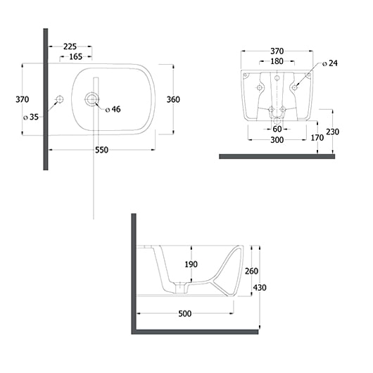 Подвесное биде Kludi Resa S 27BIW0153 белое матовое