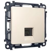 Розетка Ethernet RJ-45 и со шторками, без рамки Ambrella Volt ALFA MA332005