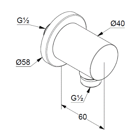 Шланговое подключение Kludi Nova Fonte 2054339-15 черное матовое