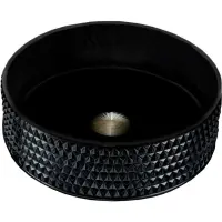 Раковина-чаша CeramaLux GL03A 36x36 см, накладная, черный