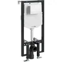 Инсталляция для унитаза WasserKRAFT Vils 56 56TLT.010.ME.WM04 с кнопкой смыва, белый матовый