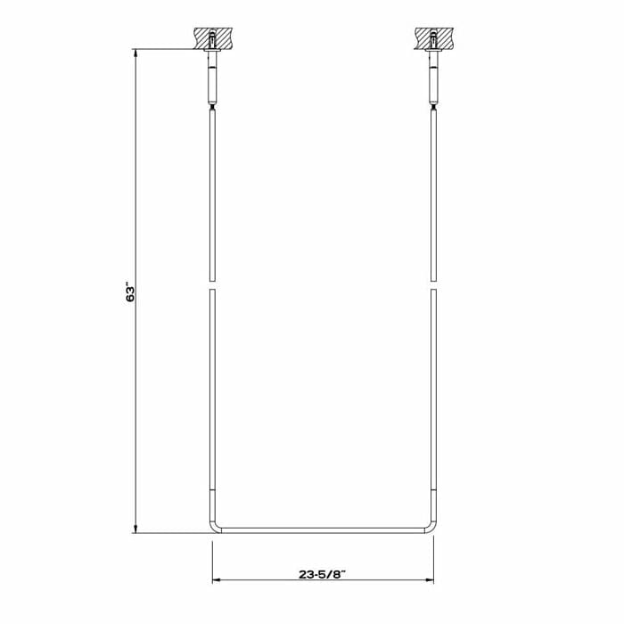 Полотенцедержатель Gessi Goccia 60 см 38143#147