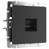 Розетка Ethernet RJ-45 без рамки Werkel черный матовый W1181008