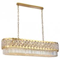 Подвесная люстра Newport ASHLEY 8300/120 oval gold polished