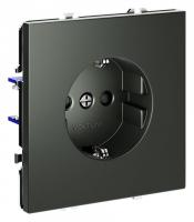 Розетка с заземлением и со шторкой без рамки Voltum S70 VLS040206