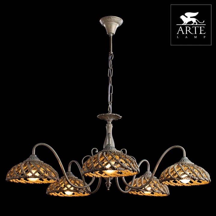Подвесная люстра Arte Lamp Twisted A5358LM-5WG