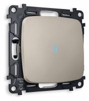 Выключатель проходной одноклавишный с подсветкой без рамки Ambrella Volt Quant MO362040