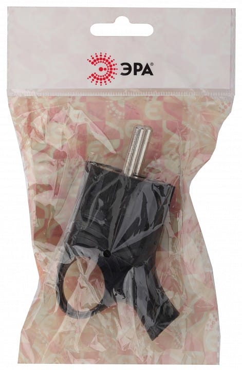 Вилка угловая с заземлением Эра  Vx4-B