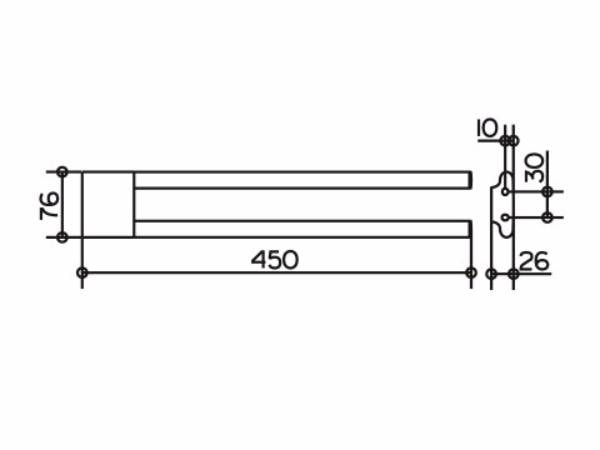 Полотенцедержатель Keuco Edition 400 11518010000 хром