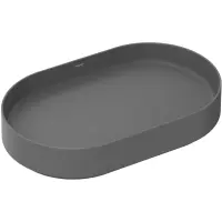 Раковина-чаша Hansgrohe Xuniva Evo U 60325760 65x40 см, накладная, серый матовый