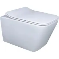 Унитаз подвесной GID Tr2144 безободковый, с сиденьем микролифт, белый