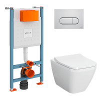 Комплект с инсталляцией Vitra Integra Square 9856B003-7207