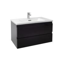 Тумба под раковину 80 см Jacob Delafon Madeleine EB2053-J52 блестящий чёрный