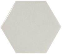 Equipe Scale Настенная керамическая плитка Hexagon Light Grey 10.7x12.4 глазурованный глянцевый