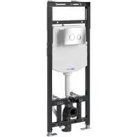 Инсталляция для унитаза WasserKRAFT Alme 15 15TLT.010.ME.CH01 с кнопкой смыва, хром