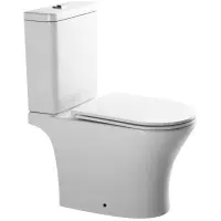 Унитаз-компакт GID Tr2181 безободковый, с сиденьем микролифт, белый