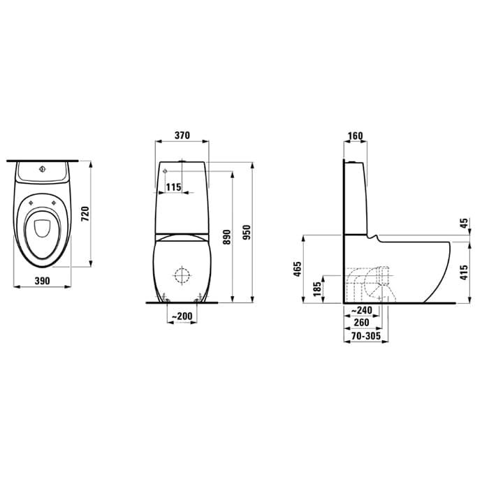 Бачок для унитаза Laufen Alessi One 8.2697.1.400.980.1