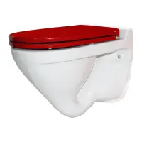 Унитаз подвесной с сиденьем микролифт Sanita Luxe Attica WC.WH/Attica/DM/RED.G/S1