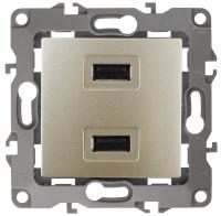 Розетка USB, без рамки Эра Эра 12 12-4110-04