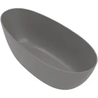 Квариловая ванна Villeroy & Boch Antao Grey UBQ170TAO7V-3S 170x75 см, отдельностоящая, серый матовый