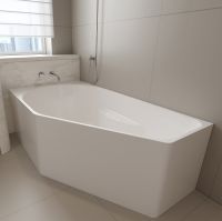 Акриловая ванна Abber AB9505 L 160x90 см L, угловая, белый