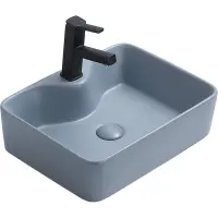 Раковина-чаша CeramaLux 7291MHL-4 48,5x37,5 см, накладная, голубой матовый