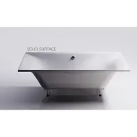 Ванна из литьевого мрамора Astra-Form Геркулес Solid Surface 01010072 190x90 см, белый матовый