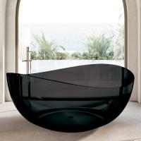 Прозрачная ванна Abber Kristall 150x150 AT9705Onyx оникс