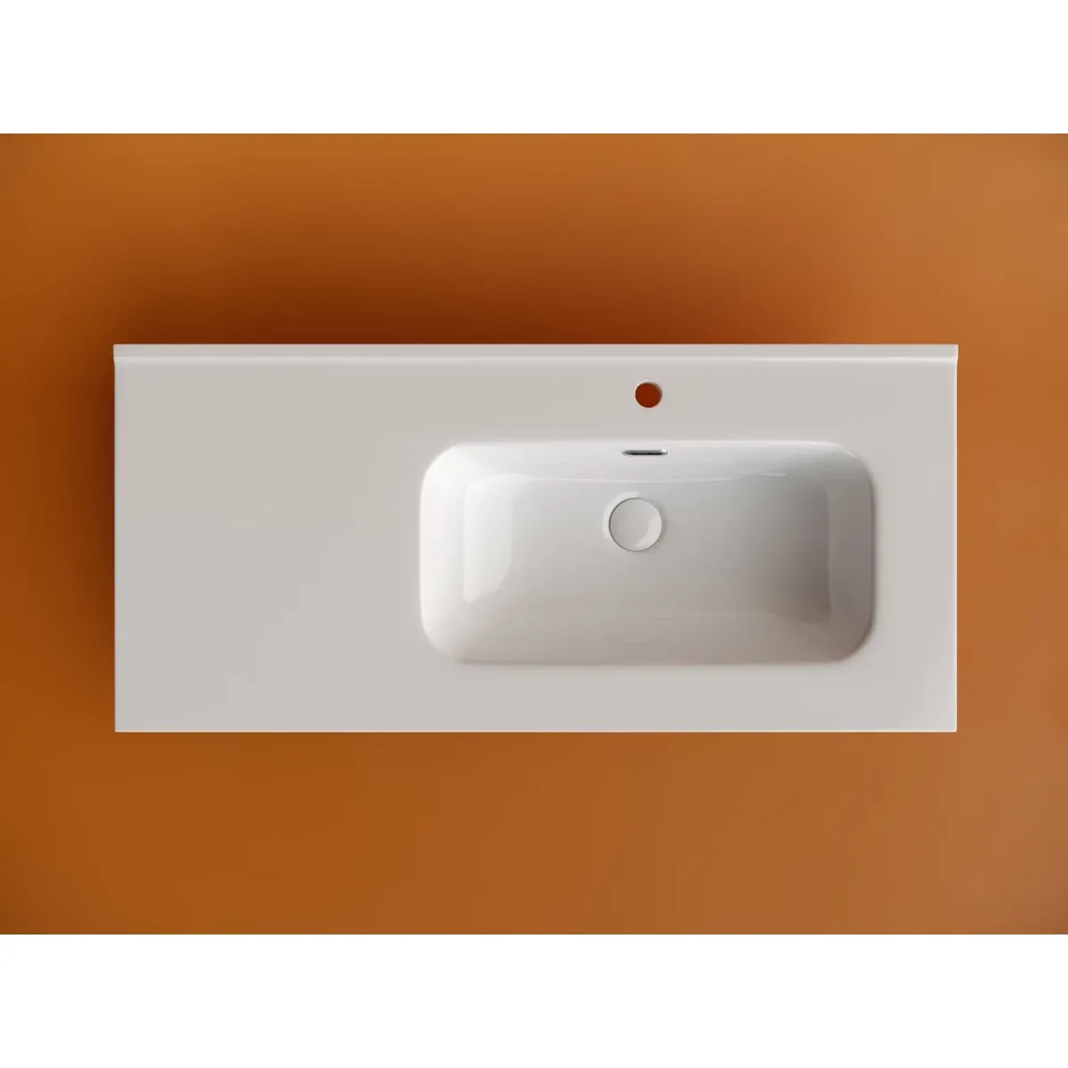 Раковина Ceramica Nova Element CN7003R 101x46,5 см R, накладная, белый