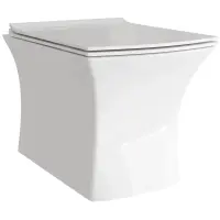 Унитаз подвесной Grossman GR-4461S безободковый, с сиденьем микролифт, белый