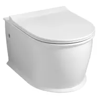 Унитаз подвесной Grossman GR-4482S безободковый, с сиденьем микролифт, белый