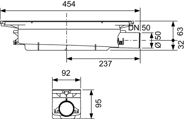 Сифон DN 50 Tece Drainprofile 673002