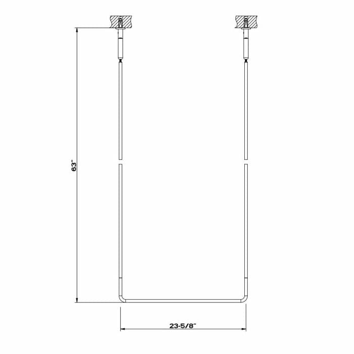 Полотенцедержатель Gessi Goccia 60 см 38143#031