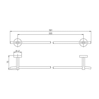 Полотенцедержатель Paini Pixel 81CR002
